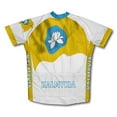 thumbnail image 2 of Kalmykia Flag Short Sleeve Cycling Jersey  for Women - Size 2XL, 2 of 3