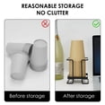 thumbnail image 3 of DODAMOUR Bathroom Cup Dispenser, Small Metal Disposable Paper Cup Holder, Coffee Drink Organizer Paper Cup Storage for Home Office (Small, Black), 3 of 6