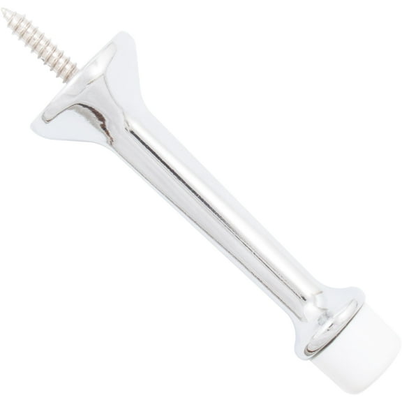Heavy-Duty Solid Door Stop, 3 Inches, Polished Chrome by Stone Harbor Hardware