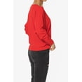 thumbnail image 4 of TheMoogan Women's PLUS Closet-Essential Drapey 3/4 Dolman Sleeve Boat Neck Relaxed Ribbed Top, 4 of 7