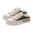 thumbnail image 1 of Zapatillas de deporte sin espalda para mujer, zapatos de lona, mocasines, zapatillas bajas, zapatos para caminar, para vestir, senderismo, pantalones Verde 24-24.5 Salvador Zapatilla informal, 1 of 7