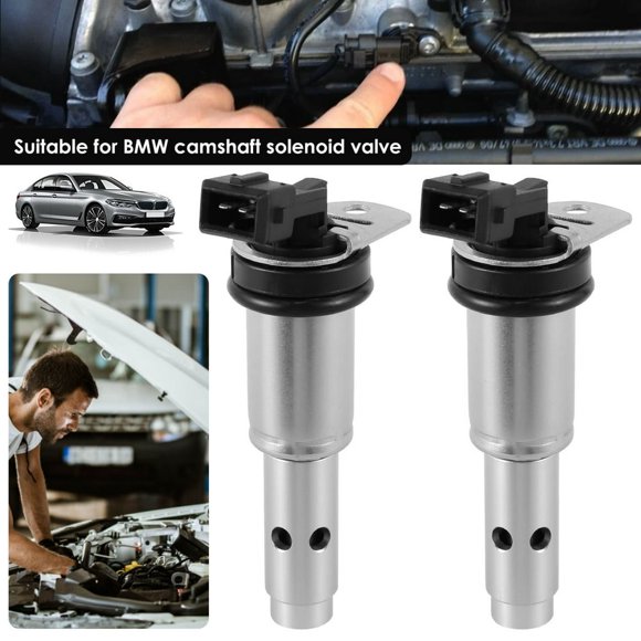 2Pcs Vanos Solenoid Compatible with 128i 3.0L 2008-2013 Aluminum Alloy Engine Variable Timing Control Solenoid Sturdy Oi