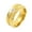 Gold, variant on Men's Stainless Steel Domineering Hip Hop Solitaire Crystal Inlay Round Feather Biker Ring Beveled Edges Gold Size 11
