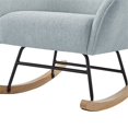 thumbnail image 3 of Cru Linen Rocking Armchair, Blue, 3 of 7