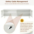thumbnail image 5 of Aukfa TV Stand with Adjustable Shelves for TVs Up to 78", White, 5 of 7