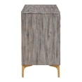 thumbnail image 5 of Carbon Dust Gray Multi-Color Transitional Two Door Wood Cabinet, 5 of 6