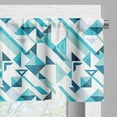 thumbnail image 3 of Ambesonne Modern Window Valance, Whimsical Geometric Shapes, 54" X 18", Seafoam Sea Blue, 3 of 5