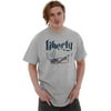 USA Liberty American Bald Eagle Men's Graphic T Shirt Tees Brisco Brands M