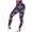 A-Purple, variant on Luwomo Yoga Pants Womens High Waist Carnival Print Stretchy Workout with Pockets Leggings