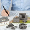 thumbnail image 4 of 180 Packs Cinder Blocks 1/12 Scale Mini Bricks Concrete Miniature Bricks Tiny Landscaping Accessories, 4 of 7