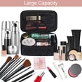 thumbnail image 5 of Makeup Bag Organizer, Portable Travel Toiletry Bag for Women, Large Capacity Double Layers Make up Bag With Brush Compartment and Handle, Black Cosmetic Bags for Women Travel Must Haves, 5 of 5