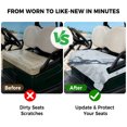 thumbnail image 4 of Golf Cart Seat Covers for 2 Seater,Modern Gray White Microfiber Cart Seat Towel Blanket,Abstract Geometric Marble Patterns Absorbent Breathable Non Slip Bench Seats Protector for Golf Course 51"x31", 4 of 9