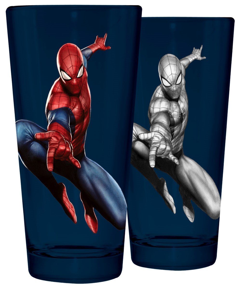 Pint Glass - Marvel - Spiderman Pencil & Color Sketch gls-usm-cpsm - image 1 of 2