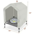 thumbnail image 4 of Heated Elevated Dog House for Small Dogs - with 9-Level Adjustable Heating Pad, Timer Function, Raised Off-Ground Design for Ventilation & Anti-Moisture, Keep Pets Warm in Winter Cold, 4 of 6