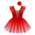 thumbnail image 2 of TiaoBug Kids Girls Ballet Dance Tutu Dress Ballerina Performance Dancewear, 2 of 7