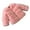 Pink, variant on Coerni Kids Girls Fleece Faux Fur Thicken Jacket Fuzzy Fleece Dress Coat Elegant Princess Coat Sweatshirt Teen Thermal Clothes