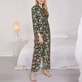 thumbnail image 3 of Balery Daisies Flowers Pattern Pajama Sets for Women Long Sleeve 2 Piece Sleepwear Loungewear Sets Soft PJ's with Pockets Long Sleeve Comfy Pj Sets-XX-Large, 3 of 7