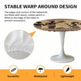 thumbnail image 6 of African Women Elastic Fitted Round Table Cover Black Boho Ethnic Style Waterproof Outdoor Tablecloth for Holiday Party, Picnic, Patio & Dining Fits Tables Up to 55"-60", 6 of 8