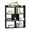 Black, variant on GVN 7 Cubes Open-back Bookcase Storage Shelves with Anti-Toppling Devices, Bookshelf Stand for Living Room, Bedroom, Office Room, Study Room, Black
