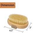 thumbnail image 2 of Cepillo de cerdas suaves para perros y gatos de pelo corto con banda elástica, cepillo de palma de cerdas naturales para gatos y perros, 2 unidades, 2 of 5