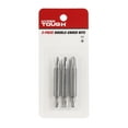 thumbnail image 2 of Hyper Tough 3-Pack 2 inch Double End Phillips Screwdriver Bits Set, Steel Material, AU85042K, 2 of 7