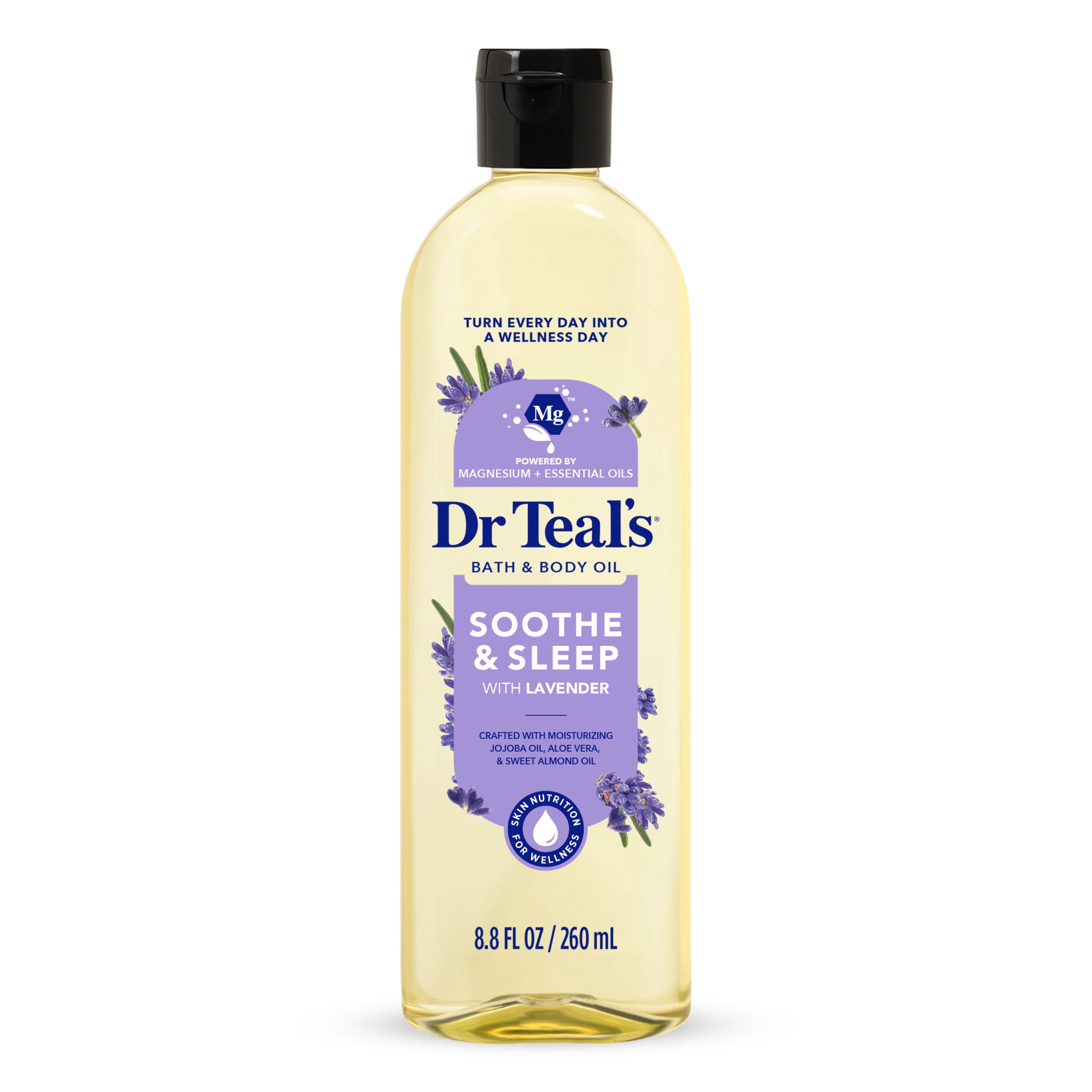 Dr Teal's Bath Oil Sooth & Sleep with Lavender Pure Epsom Salt Body Oil 8.8 oz