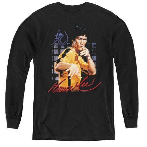 Bruce Lee - Yellow Jumpsuit - Youth Long Sleeve Shirt - Large