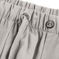 thumbnail image 7 of Men's Fashion Solid Color Slim Loose Casual Pants, Waist with Pockets Trousers for Streetwear and Daily Outings,Light Gray,M, 7 of 7