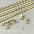 thumbnail image 2 of Homestock Vogue 1 Double Curtain Rod Set 36-66 Brass, 2 of 4