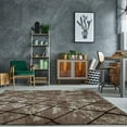 thumbnail image 3 of Ladole Rugs Stylish Contemporary Elegant Smooth Boston Collection Carpet Area Rug in Geometric Pattern in Dark Beige, 8x11(7'10" x 10'5", 240cm x 320cm), 3 of 5