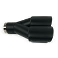 thumbnail image 6 of Exhaust Tip 2.25 In Inlet Dual 3.00 Oval X 2.50 High Outlets 9.75 In Long Resonated Black HT Stainless Wesdon Exhaust Tip, 6 of 8