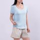 thumbnail image 5 of mfyjkho Tops Para Mujer, Camiseta Informal De Manga Corta De Color Liso Para Mujer, Cuello En U, Blusas Para El Hogar Tops De Gimnasio Para Mujer Xl, 5 of 5
