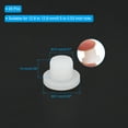 thumbnail image 2 of Uxcell T-Shaped Silicone Rubber Solid Plug for 12.8 to 12.9mm Hole White 24 Pieces, 2 of 6