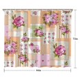 thumbnail image 5 of Pioneer Flower Floral Print Pattern Shower Curtain 84"x72" ,Bathroom Decorative Shower Curtains Set with 12 Hooks,Modern Waterproof Washable Shower Curtain, 5 of 6