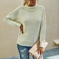 thumbnail image 6 of JINMGG 2026 Fall Winter Plus Size Sweaters for Women,Women Fashion Solid Color High Collar Long Sleeves Socket Sweater Tops, 6 of 8