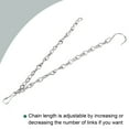 thumbnail image 3 of Unique Bargains 50cm Extension Lighting Chain S Hook Hanging Chains Silver Tone 2 Pack, 3 of 6