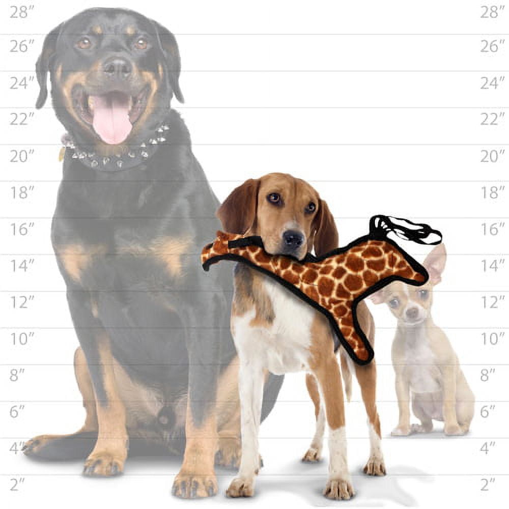 Tuffy Junior Zoo Giraffe Durable Plush Dog Toy