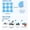 White 1, variant on Hearthoom 2.6Mm Fuse Beads Pegboards Kits 2 Pcs,Plastic Bead Boards,Large Square Clear Beads Pegboards for Kids Craft Bead,Diy Craft Bead,White