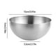 thumbnail image 3 of Tazón de mezcla de acero inoxidable | Ensaladera de metal grande para mezclar y servir en la cocina | Grado alimenticio Resistente a la corrosión Duradero | 28x13cm 11in | Fácil de limpiar Uso, 3 of 6