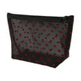 thumbnail image 1 of 1 Pc Bolsa de Cosméticos Triangular de Malla para Mujeres para Actividades al Aire Libre Viaje Negro Nylon Grande, 1 of 3