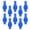 Blue, variant on NFTIGB 10pcs Yellow 125KHz RFID Silicone Bracelets IP68 Waterproof Proximity ID Card Wristband Badge Holders for Swimming Pool Gym Sauna Room Access Control Ticketing