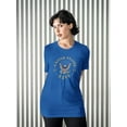thumbnail image 2 of US Navy Womens Graphic Tee Royal Blue - Classic Logo 1775 100% Cotton Regular Fit, 2 of 4
