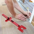 thumbnail image 3 of TABLZONE 1Set Red Aluminum Alloy Router Milling Groove Bracket for Accurate Woodworking Guide, 3 of 8