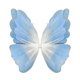 thumbnail image 5 of Decoración de mariposa artificial gigante, decoración de boda de mariposa, bricolaje, creativo y lindo degradado azul claro, 5 of 9