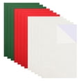 thumbnail image 1 of Uxcell 12 piezas de hojas de fieltro autoadhesivas de 11.8x7.9 pulgadas para manualidades y artes, rojo, verde, blanco, 1 of 5