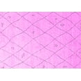 thumbnail image 1 of Ahgly Company Indoor Rectangle Solid Pink Modern Area Rugs, 2' x 5', 1 of 4