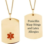Gp Stnls Med Id Dog Tag