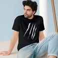 thumbnail image 4 of Effete Feline Claw Marks Scratch Organic Staple T-shirt, 4 of 4