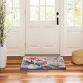 thumbnail image 3 of Yayeee Doormat for Inside 20"x32" Absorbent Low-Profile Washable Non-Slip Rubber Backed Entryway Rug, Flowers and Leaves, 3 of 8