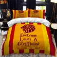 thumbnail image 1 of Gryffindor Logo Duvet Cover Suit, Microfiber, Soft Harry Potter Duvet Cover 3 Piece Set-YOUYOU, 1 of 4